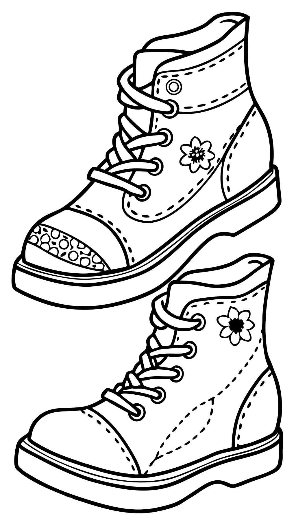 printable coloring pages shoes